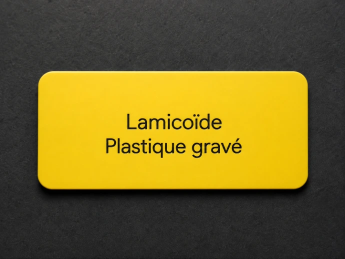 Lamicoïde / Plastique gravé
