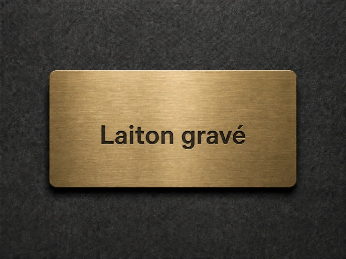 Laiton gravé