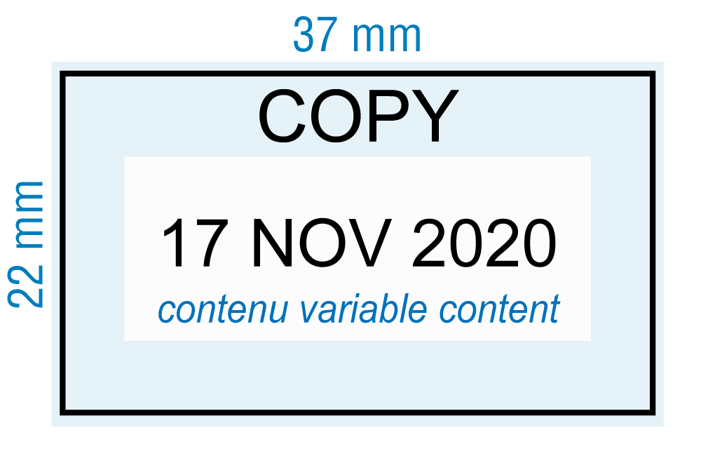 customized stamp Dater - COPY - inspiration 2098 (RS-PSC-2098-3)