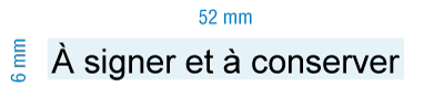 étampe personnalisée - à signer et à conserver - inspiration 2019 (RS-PSC-2019-3)