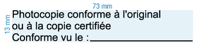 Etampe personnalisée conforme vu le - inspiration 2057 (RS-PSC-2057-3)