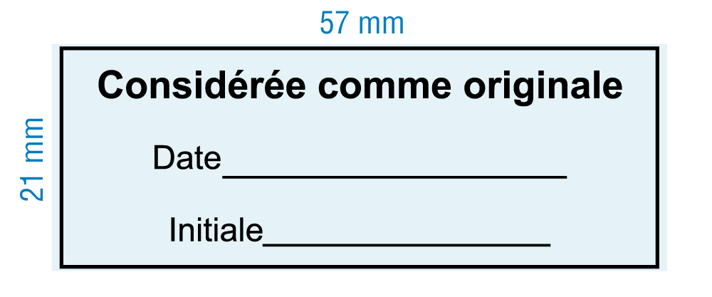 Etampe personnalisée - Considérée comme originale Date/initiale - inspiration 2074 (RS-PSC-2074-3)