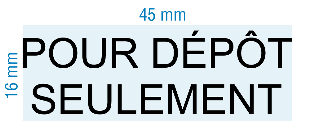 Etampe personnalisée - Pour dépôt seulement - inspiration 2076 (RS-PSC-2076-3)